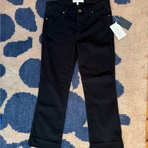 THE GREAT. Women's Black Straight Leg Jeans 26 NWT